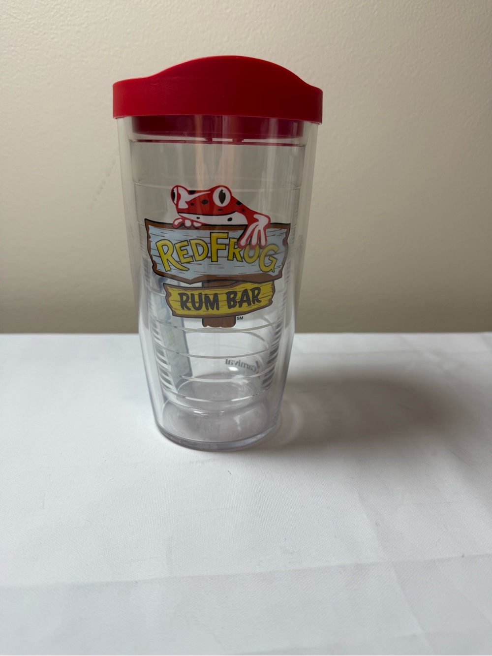 RedFrog Rum Bar Tervis Tumbler - Clear with Red Lid